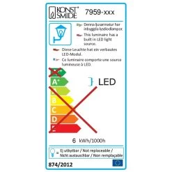 Konstsmide Cremona Powerled 13,5 Cm 10 Konstsmide Cremona Powerled 13,5 Cm -Buitentuin 41 2898