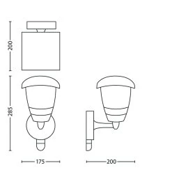 Philips Buitenlamp Creek Met Bewegingsmelder Up -Buitentuin 41 2980