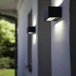 Lutec Buitenlamp Gemini Antraciet 2-lichts Groot -Buitentuin 41 2995