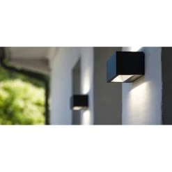 Lutec Buitenlamp Gemini Antraciet 2-lichts Groot -Buitentuin 41 2996