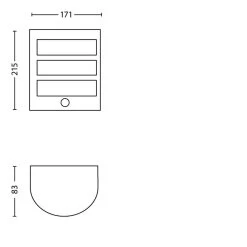 Philips Wandlamp Python Met Bewegingssensor -Buitentuin 41 3157