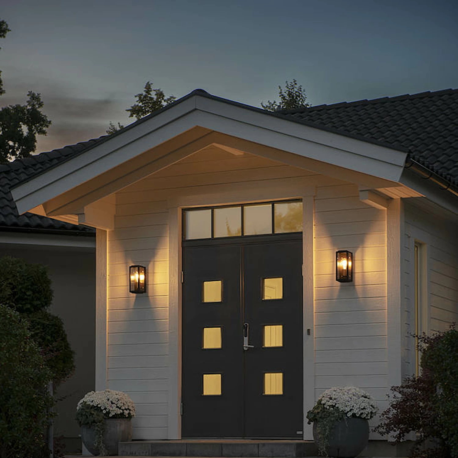 Konstsmide Buitenlamp Carpi Messing/zwart 12x28cm 5 Konstsmide Buitenlamp Carpi Messing/zwart 12x28cm - Afbeelding 3