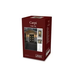 Konstsmide Buitenlamp Carpi Messing/zwart 12x28cm 10 Konstsmide Buitenlamp Carpi Messing/zwart 12x28cm -Buitentuin 41 3162