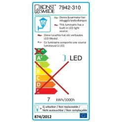 Konstsmide Monza Powerled Bewegingsmelder 18,5 Cm -Buitentuin 41 3205