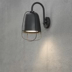 Konstsmide Buitenlamp Perugia 38 Cm Mat Zwart