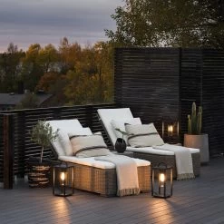 Konstsmide Buitenlamp Tafellamp Bologna 45,5 Cm Mat Zwart -Buitentuin 41 3364