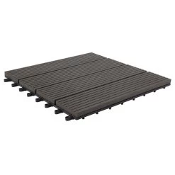 Balkontegel HKC Antraciet 30x30cm 6 Stuks