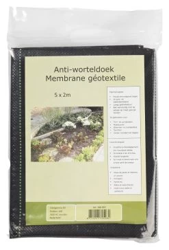 Anti-worteldoek Zwart 5x2 M