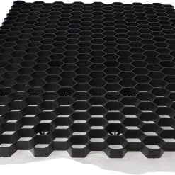 Grindrooster Zwart Kunststof Met Worteldoek 119x79 Cm - 0,94 M2