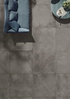 Keramische Terrastegel Bergen Donker Grijs 90x90x2 Cm -Buitentuin 41 3865