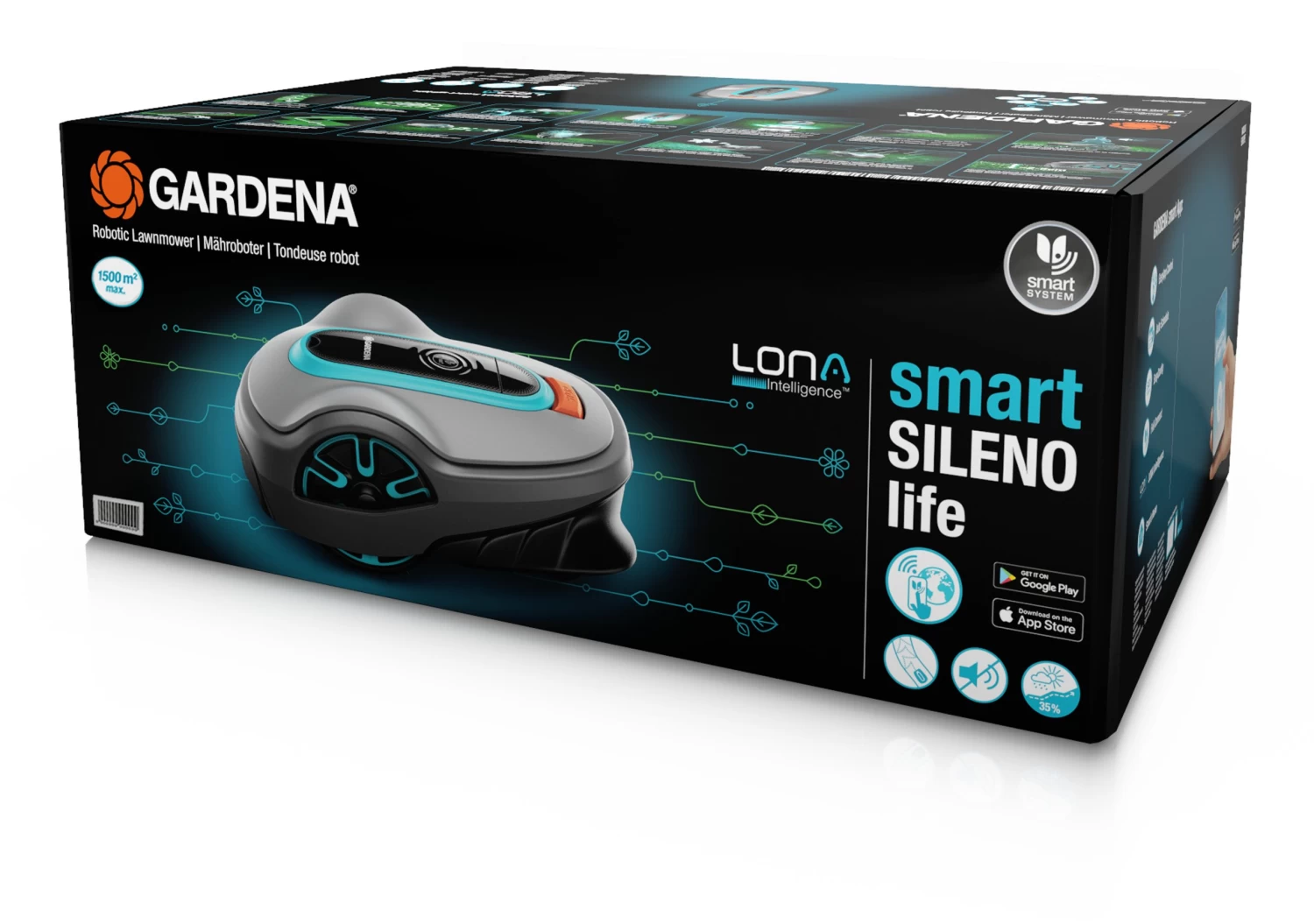Gardena Robotmaaier Smart SILENO Life 1500 M² - 21cm 5 Gardena Robotmaaier Smart SILENO Life 1500 M² - 21cm - Afbeelding 3