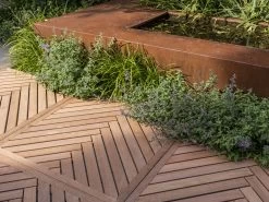 Vlondertegel Visgraat 100x100 Cm -Buitentuin 41 761