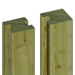 Sleufpaal Tussen Geïmpregneerd Ca. 8,8x8,8 Cm, Lengte Ca. 270 Cm -Buitentuin 41 792