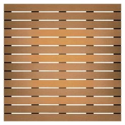 Vlondertegel Glad Hardhout Ca. 100x100 Cm -Buitentuin 41 846