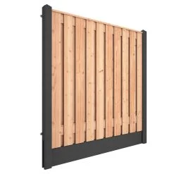 Houtbetonschutting Antraciet Douglas Per Meter -Buitentuin 41 915