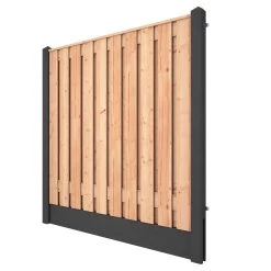 Houtbetonschutting Antraciet Douglas Per Meter -Buitentuin 41 916