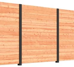 Sleufpaal Eind Antraciet Ca. 8,8x8,8 Cm, Lengte Ca. 270 Cm -Buitentuin 41 953