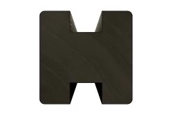 Sleufpaal Tussen Antraciet Ca. 8,8x8,8 Cm, Lengte Ca. 270 Cm -Buitentuin 41 993